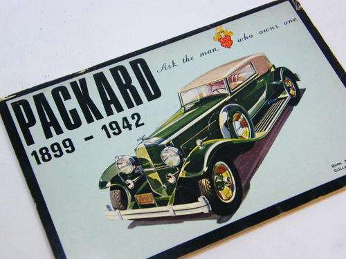 Packard 1899-1942 collectors series booklet - 1973 edition - as per photo