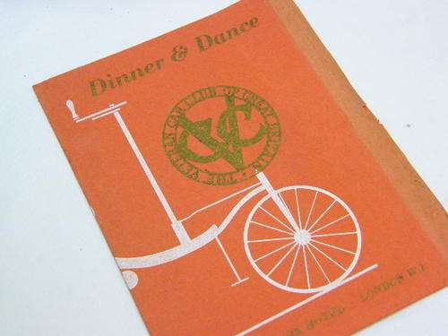 1969 Veteran Car Club of Great Britain dinner and dance menu - signed by members - as per photo