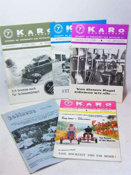 Lot of 5 Messerschmitt club booklets - as per photo