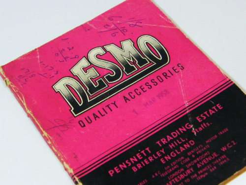 Desmo quality accessories handbook - 1958 issue - as per photo
