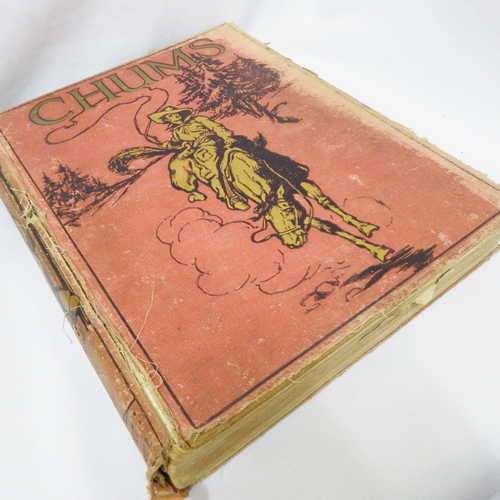 Chums annual 1917 hard cover book - Cover has some wear and tear