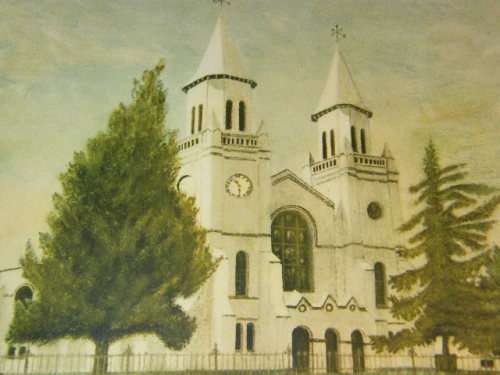 Moederkerk Bloemfontein eeufees 1848 - 1948 print - size 47 cm x 33.5 cm - as per photo