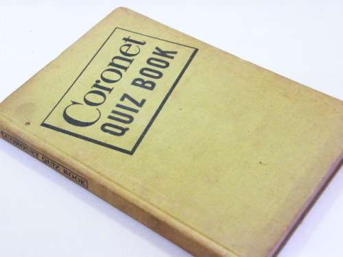 Coronet quiz book - 1946 first edition