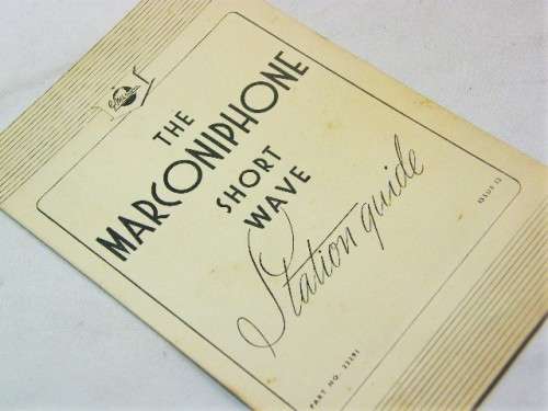 The Marconiphone short wave station guide - issue 12 - part no. 22291