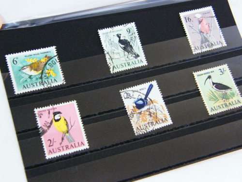 1964 Australian bird stamps - 6d to 3/-