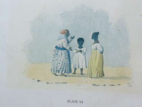 Vintage Plate 54 and Plate 55 double sided printing in frame