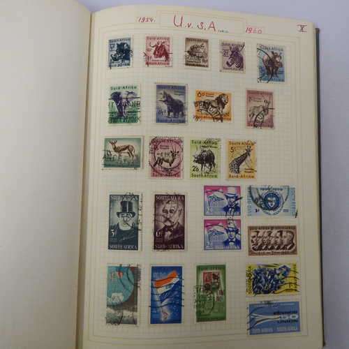 48 Page album with over 200 old South Africa , South West Africa and Transvaal stamps