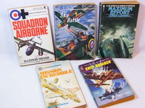Lot of 5 airplane themed war stories
