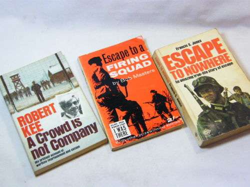 Lot of 3 non fiction war escape story books