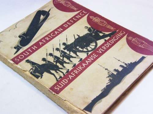 South African defence Book 88/100 cards present - spine damage, still bound