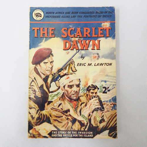 The scarlet dawn by Eric M. Lawton - Some damage on spine and front cover