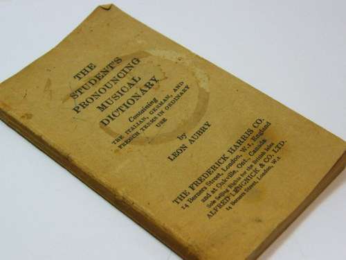 The students pronouncing musical dictionary by Leon Aubrey