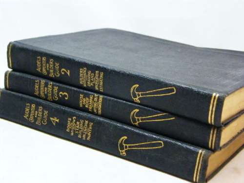 Lot of 3 Audels carpenters and builders guides - volume 2 - 4