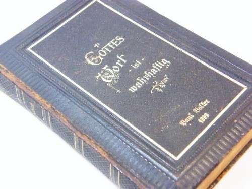 1894 Issue German Gesangbuch - printed 1899 - Gottes wort ist wahrhaftig