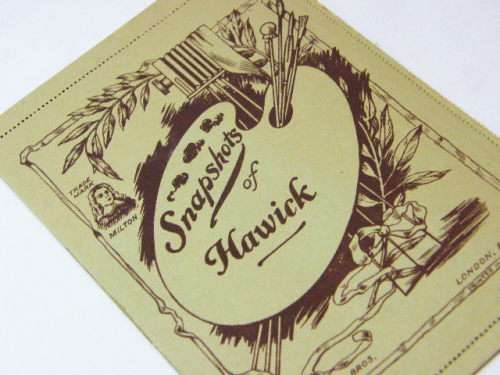 The Milton letter card with snapshots of Hawick - addressed but not used