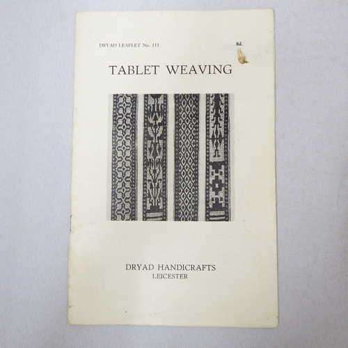 Dryad leaflet no. 111 - Tablet Weaving ( Cover is loose)