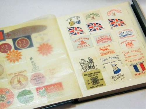 Lot of 120 WW1 War stamps for fundraising - all different - an excellent collection