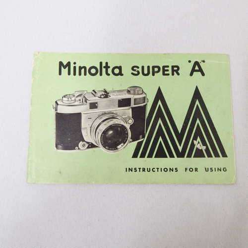 Minolta Super A instruction manual