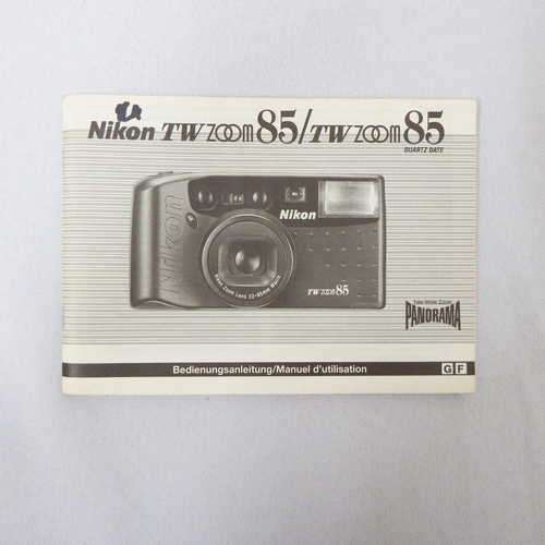 Nikon TW Zoom 85 / TW Zoom 85 quartz date instruction manual