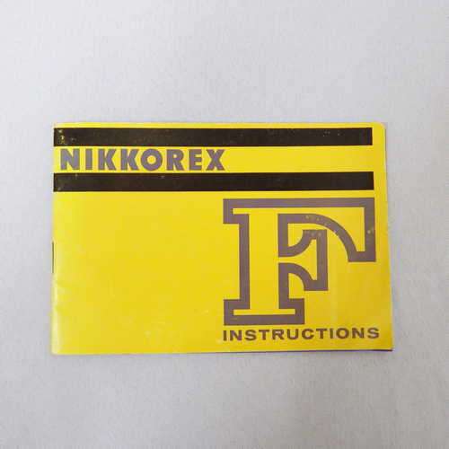 Nikkorex F instruction manual