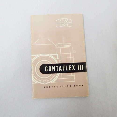 Zeiss Ikon Contaflex III Instruction manual