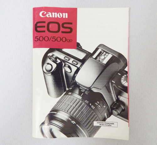 Canon EOS 500/500 QD instruction manual - French edition