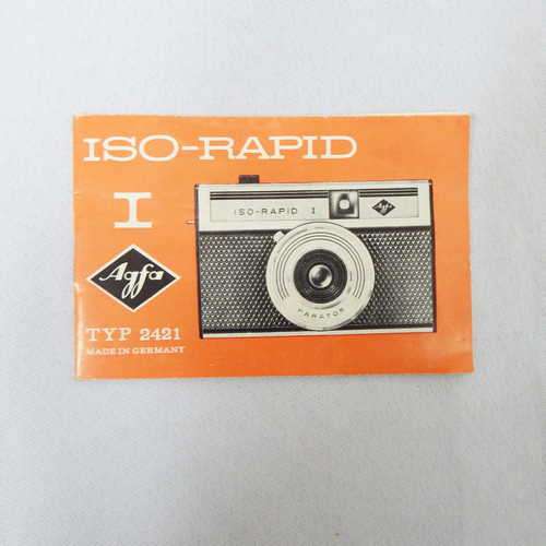 ISO-Rapid AGFA TYP 2421 instruction manual