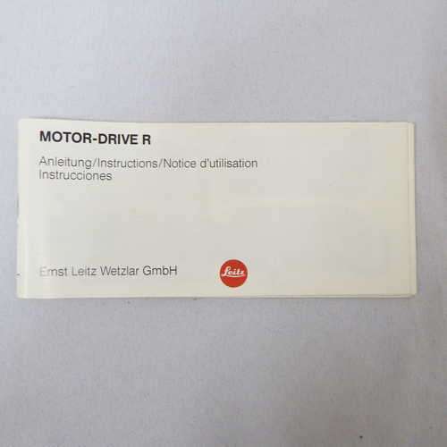 Leitz Motor-drive R instruction manual