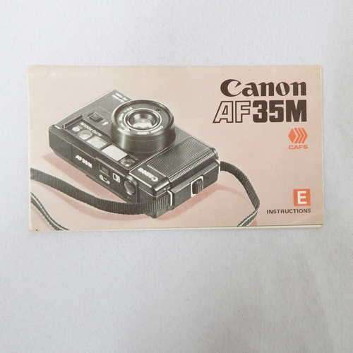 Canon AF 35 mm instruction manual