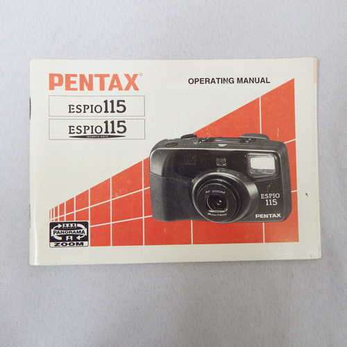 Pentax Espio 115 / Espio 115 quartz date instruction manual