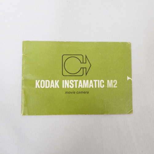 Kodak Instamatic M2 movie camera instruction manual