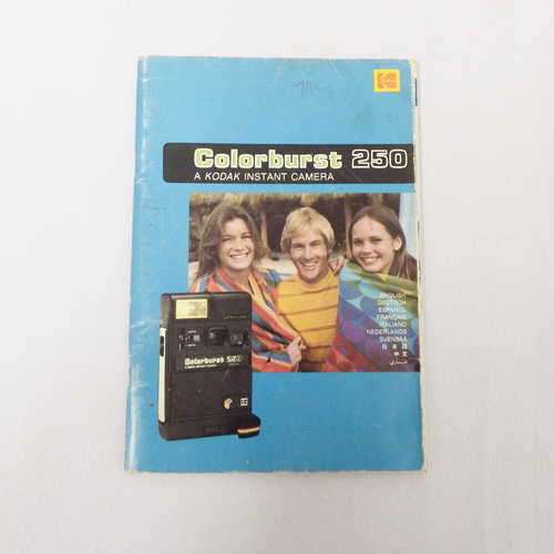 Colourburst 250, a Kodak instant camera instruction manual