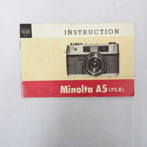 Minolta A5 (f2.8) instruction manual