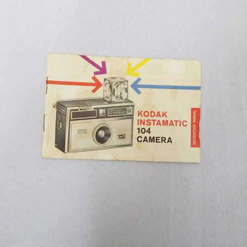 Kodak instamatic 104 camera instruction manual