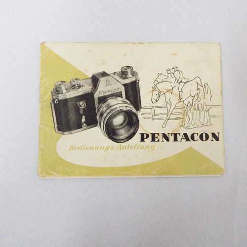 Pentacon Bedienungsanleidung (instruction manual)