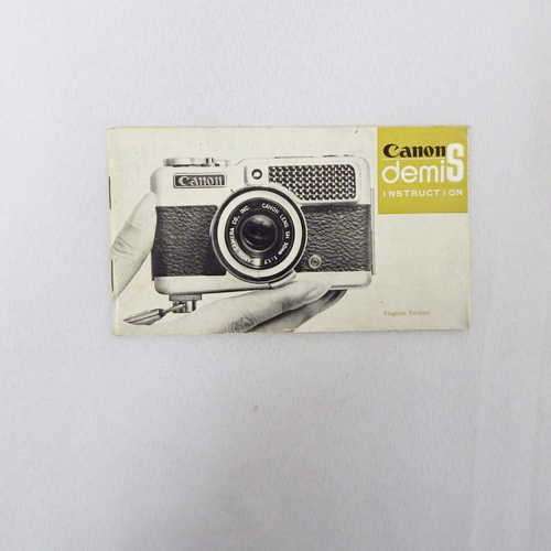 Canon demi S instruction manual