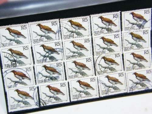 Lot of 20 South Africa high value R5 stamps