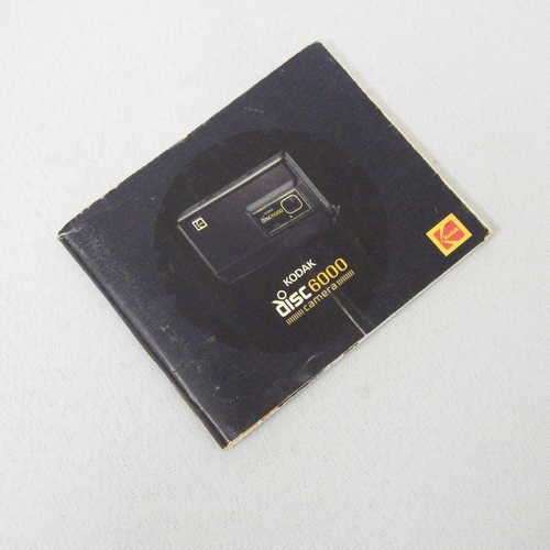 Kodak disc 6000 camera instruction manual