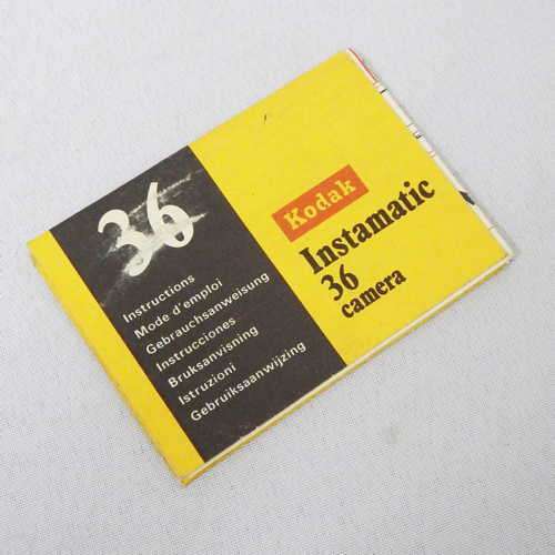 Kodak instamatic 36 camera instruction manual