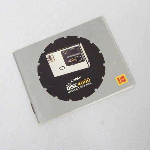 Kodak disc 4000 camera instruction manual