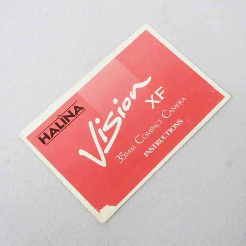 Halina vision XF 35 mm compact film camera instruction manual