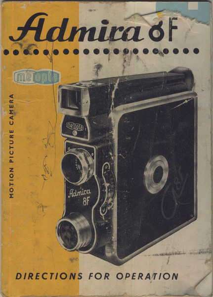 Admira 8F me opta instruction manual