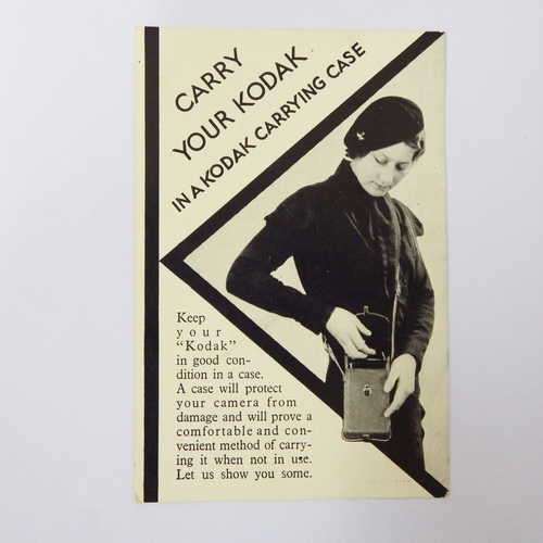 Carry your Kodak in a Kodak carrying case info sheet