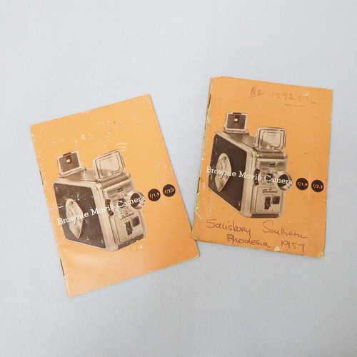 Lot of 2 Brownie Movie camera instruction booklets f/1.9, f/2.3