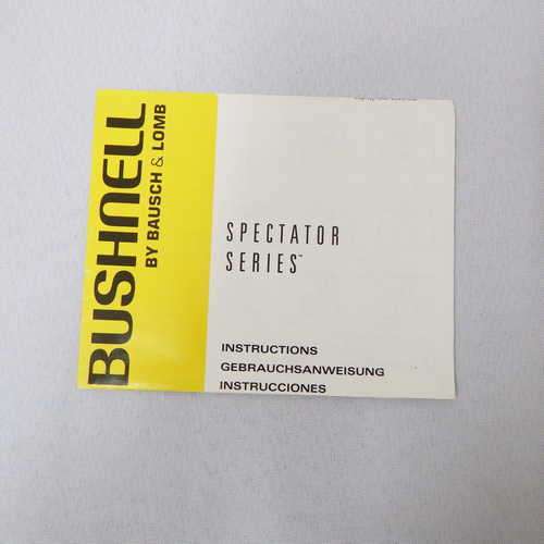 Bushnell spectator series instruction manual by Bausch and Lomb
