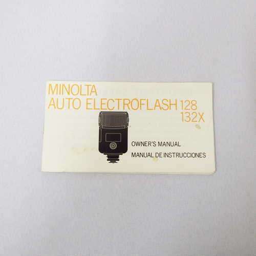Minolta Auto Electroflash 128/132X instruction manual
