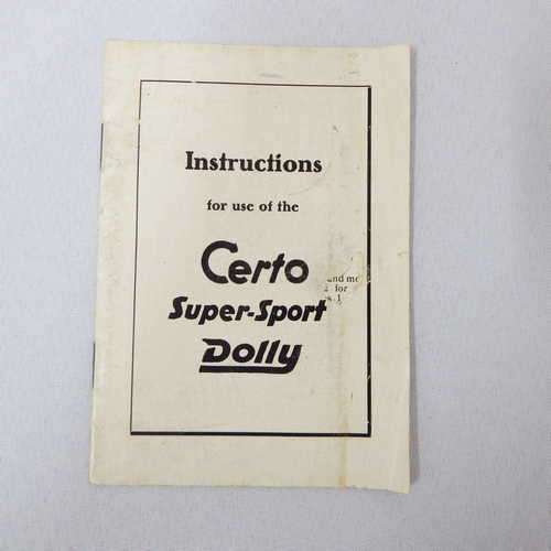 Certo Super-Sport Dolly instruction manual