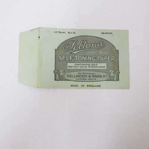 Seltona Collodion self-toning paper envelope