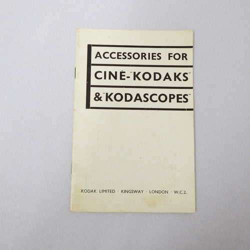 Accessories for cine-`Kodaks` and `Kodascopes`