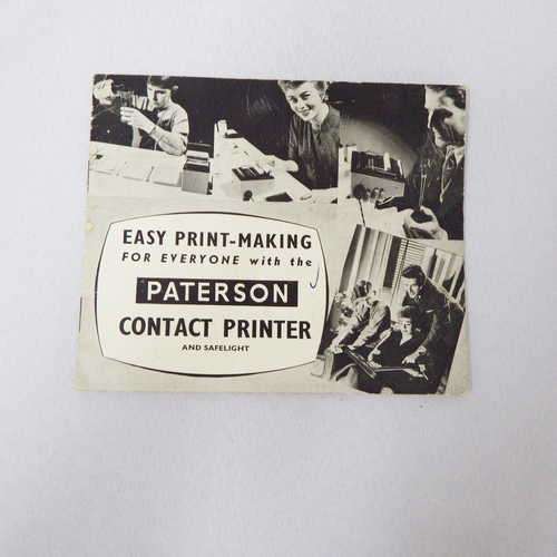 Easy print-making for everyone with the Patterson contact printer and safelight